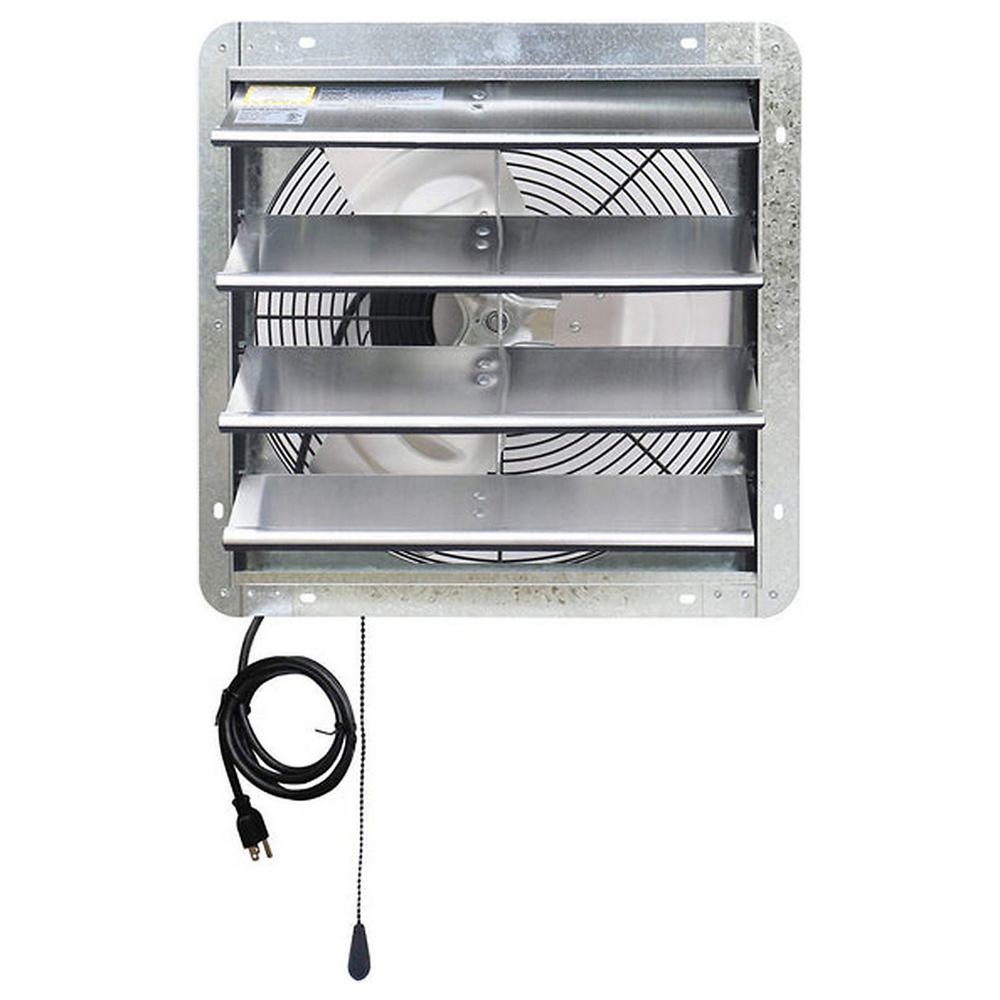 Dr. Infrared Heater iLiving Shutter Exhaust Fan — 16in., 3-Speed, Built-In Thermostat, 6ft. Cord, Aluminum Blades, Model# ILG8SF16V-T